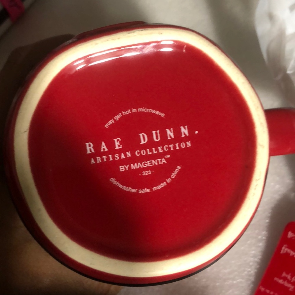 Rae Dunn Santa Mug Holiday Red Ceramic Cup Decor Gift Christmas Gift Clause - Picture 2 of 10